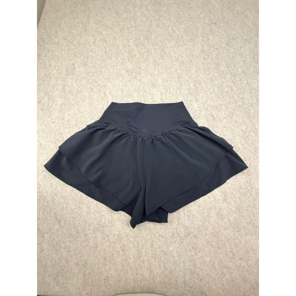 OFFLINE by Aerie Real Me Crossover Flowy Shorts Black Small Athletic Skort Style